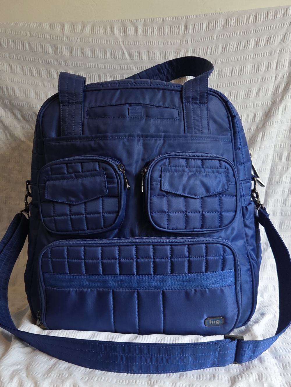 Lug Puddle Jumper Convertible Travel Bag - Ocean Blue (EUC)